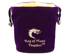 Old School Dice: Bag of Many Pouches Dice Bag - Purple | Deep Dive Games St. Marys