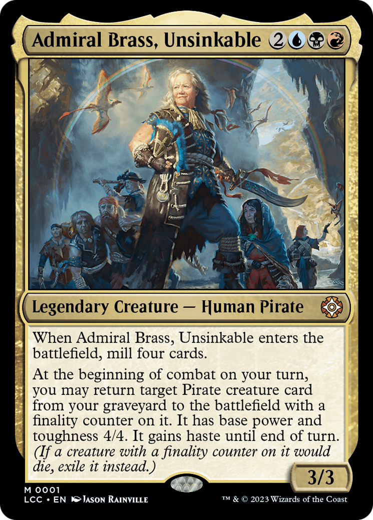 Admiral Brass, Unsinkable [The Lost Caverns of Ixalan Commander] | Deep Dive Games St. Marys
