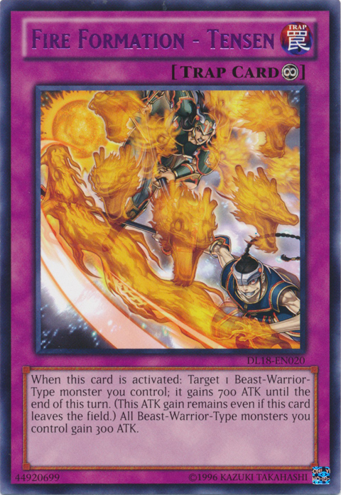 Fire Formation - Tensen (Purple) [DL18-EN020] Rare | Deep Dive Games St. Marys