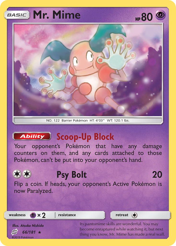 Mr. Mime (66/181) [Sun & Moon: Team Up] | Deep Dive Games St. Marys