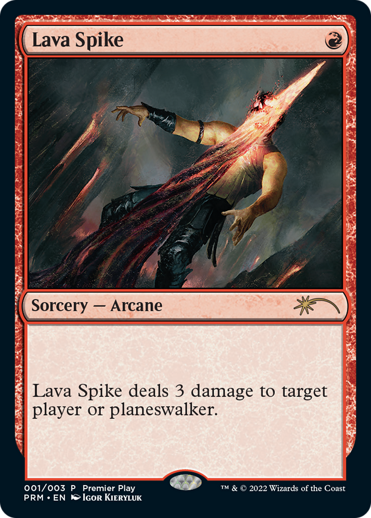 Lava Spike (Premier Play) [Pro Tour Promos] | Deep Dive Games St. Marys