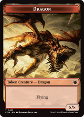 Dragon (0016) // Dragon (0017) Doubled-Sided Token [Foundations Tokens] | Deep Dive Games St. Marys