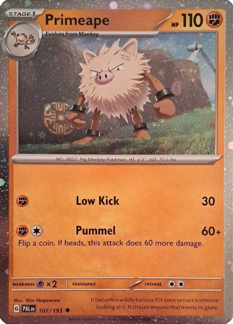 Primeape (107/193) (Cosmos Holo) [Scarlet & Violet: Paldea Evolved] | Deep Dive Games St. Marys