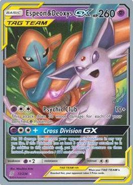 Espeon & Deoxys GX (72/236) (Perfection - Henry Brand) [World Championships 2019] | Deep Dive Games St. Marys
