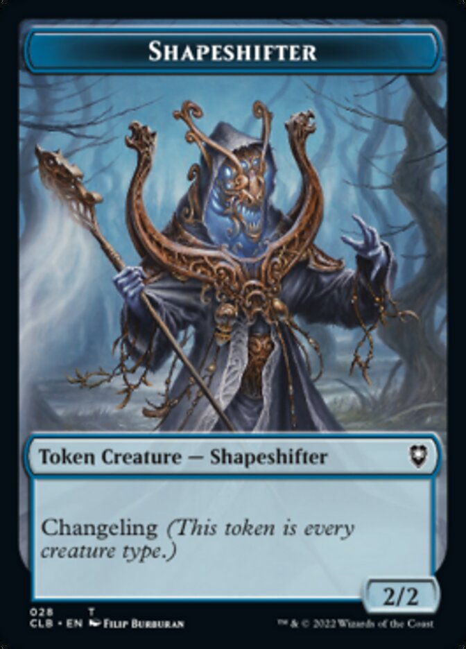 Shapeshifter (024) // Shapeshifter (028) Double-Sided Token [Commander Legends: Battle for Baldur's Gate Tokens] | Deep Dive Games St. Marys