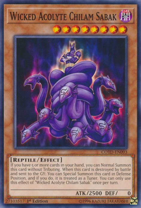Wicked Acolyte Chilam Sabak [COTD-EN093] Common | Deep Dive Games St. Marys