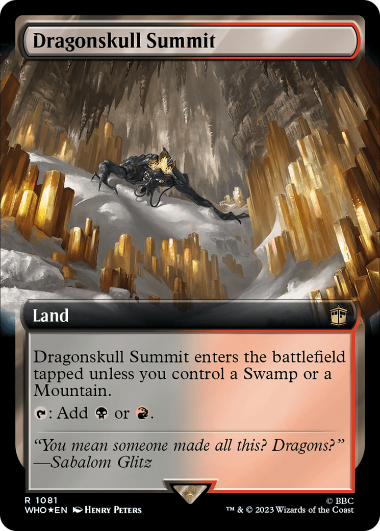 Dragonskull Summit (Extended Art) (Surge Foil) [Doctor Who] | Deep Dive Games St. Marys