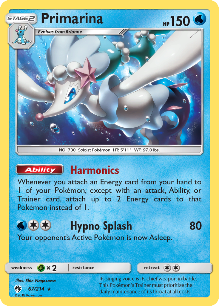 Primarina (67/214) [Sun & Moon: Lost Thunder] | Deep Dive Games St. Marys