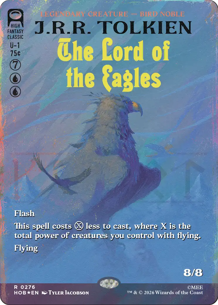 The Lord of the Eagles (Borderless) (Surge Foil) [The Hobbit] | Deep Dive Games St. Marys