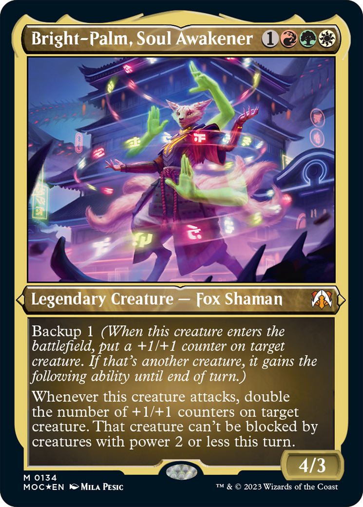 Bright-Palm, Soul Awakener (Display Commander) [March of the Machine Commander] | Deep Dive Games St. Marys