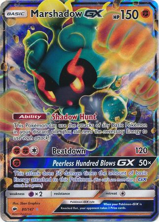 Marshadow GX (80/147) (Jumbo Card) [Sun & Moon: Burning Shadows] | Deep Dive Games St. Marys