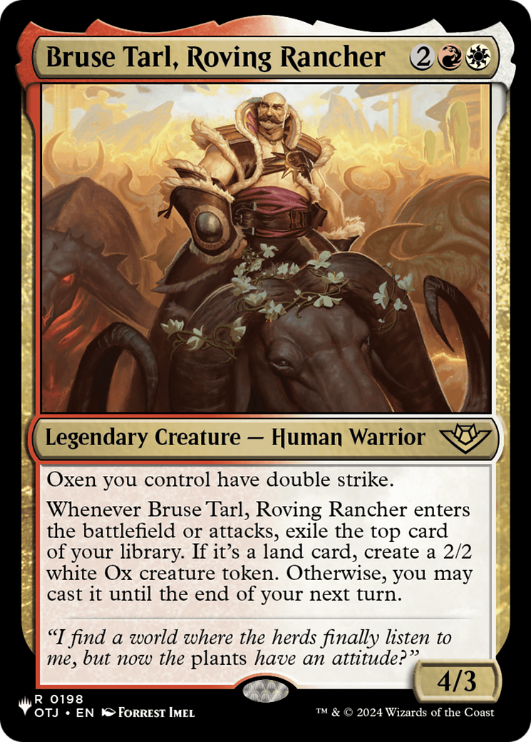 Bruse Tarl, Roving Rancher (OTJ) [The List] | Deep Dive Games St. Marys