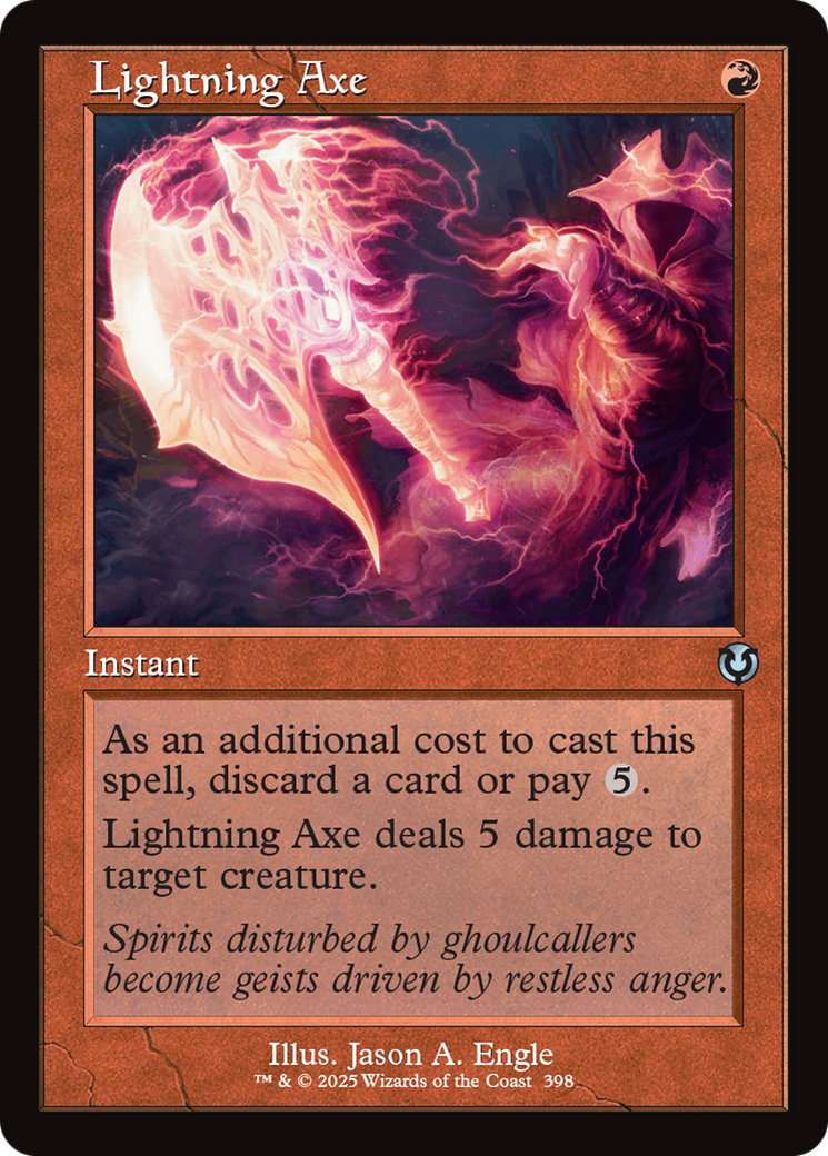 Lightning Axe (Retro Frame) [Innistrad Remastered] | Deep Dive Games St. Marys