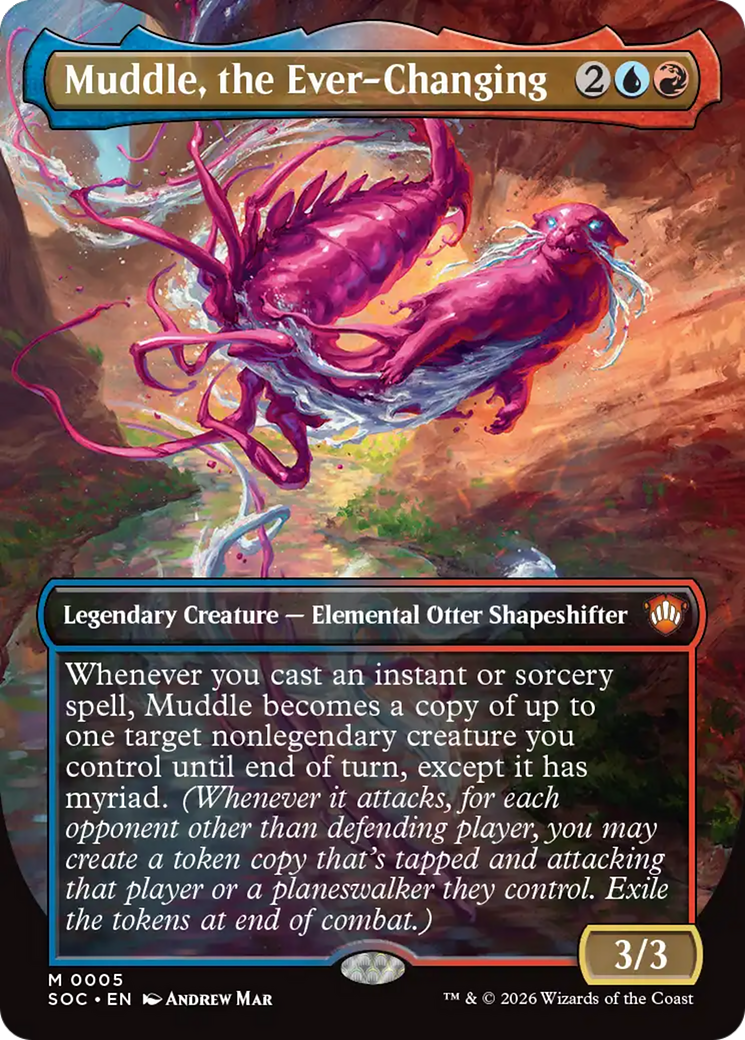 Muddle, the Ever-Changing (Borderless) [Secrets of Strixhaven Commander] | Deep Dive Games St. Marys