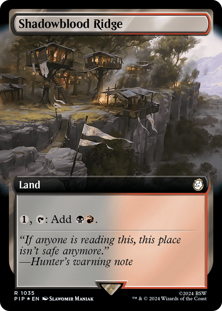 Shadowblood Ridge (Extended Art) (Surge Foil) [Fallout] | Deep Dive Games St. Marys