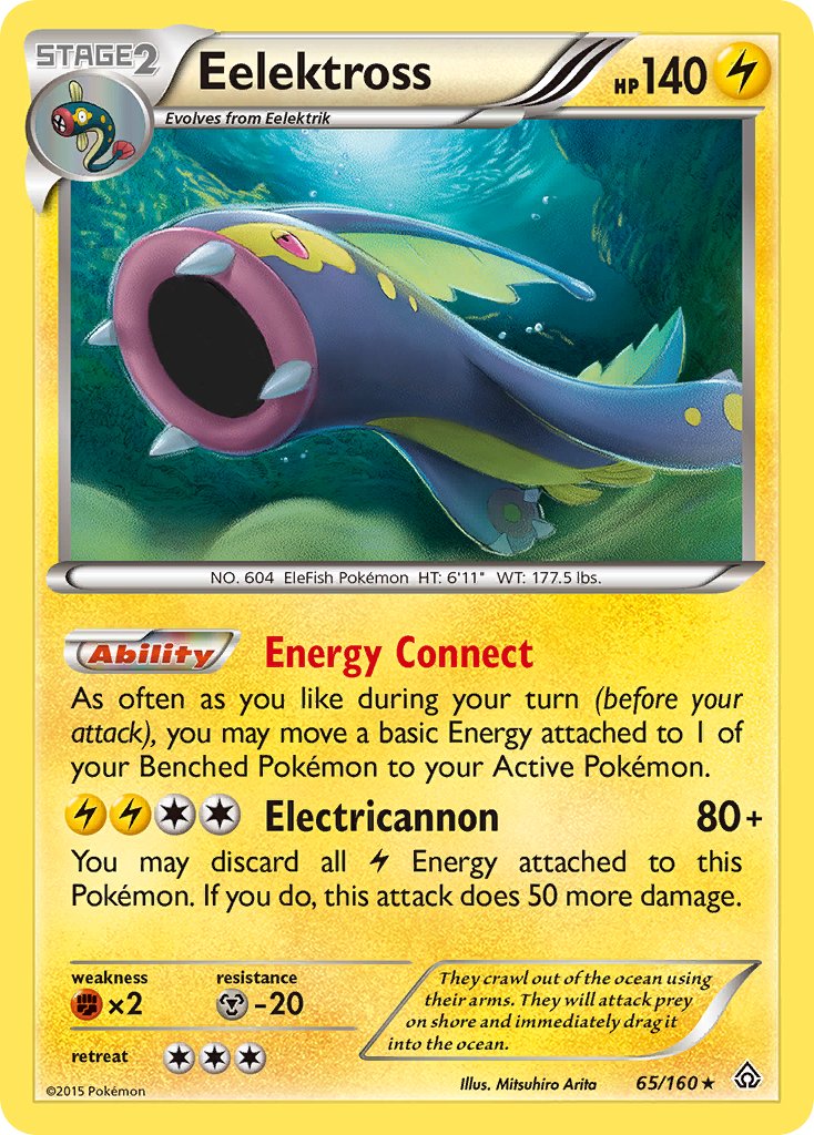 Eelektross (65/160) (Cosmos Holo) (Blister Exclusive) [XY: Primal Clash] | Deep Dive Games St. Marys