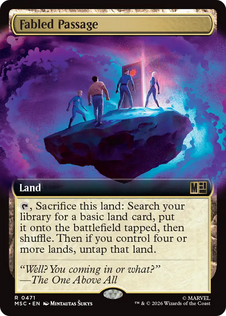 Fabled Passage (Extended Art) [Marvel Super Heroes Commander] | Deep Dive Games St. Marys