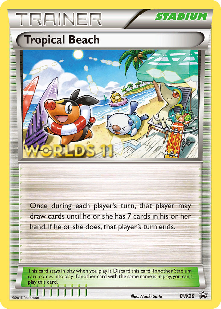 Tropical Beach (BW28) (Finalist) [Black & White: Black Star Promos] | Deep Dive Games St. Marys