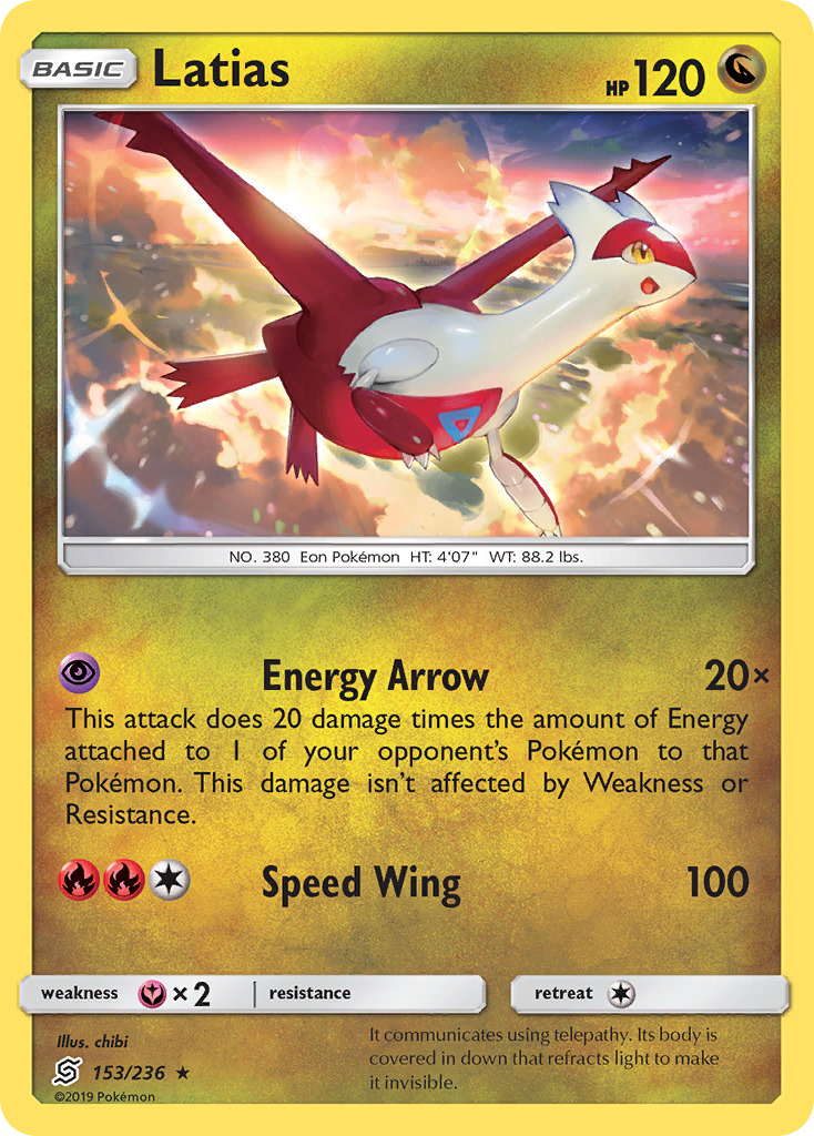Latias (153/236) [Sun & Moon: Unified Minds] | Deep Dive Games St. Marys