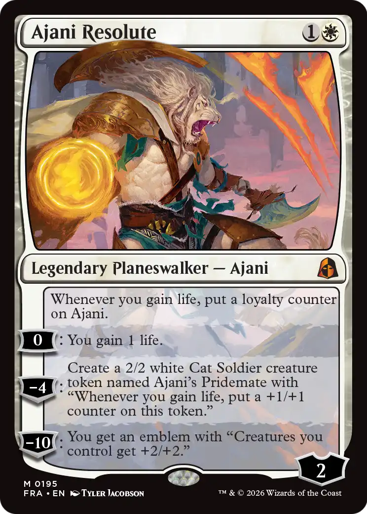 Ajani Resolute [Reality Fracture] | Deep Dive Games St. Marys