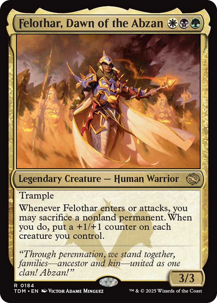 Felothar, Dawn of the Abzan [Tarkir: Dragonstorm] | Deep Dive Games St. Marys