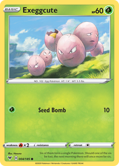 Exeggcute (004/185) [Sword & Shield: Vivid Voltage] | Deep Dive Games St. Marys