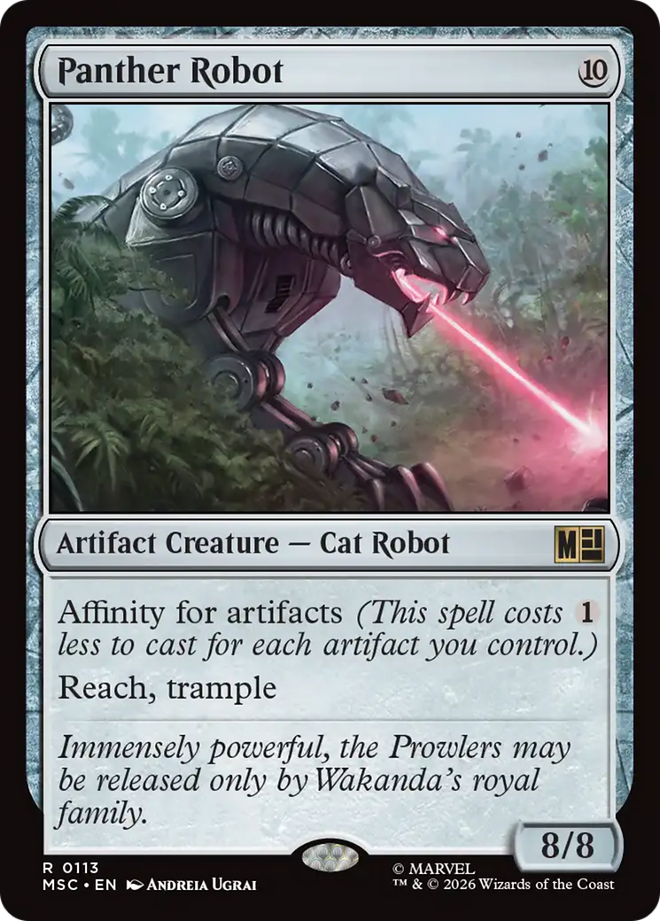 Panther Robot (Surge Foil) [Marvel Super Heroes Commander] | Deep Dive Games St. Marys