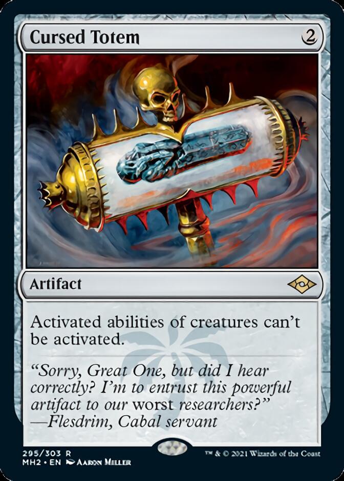 Cursed Totem (Foil Etched) [Modern Horizons 2] | Deep Dive Games St. Marys