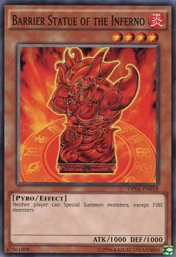 Barrier Statue of the Inferno [OP04-EN018] Common | Deep Dive Games St. Marys