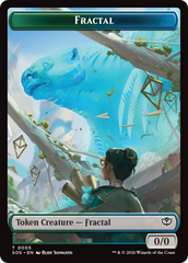 Fractal (0005) // Pest (0009) Double-Sided Token [Secrets of Strixhaven Tokens] | Deep Dive Games St. Marys