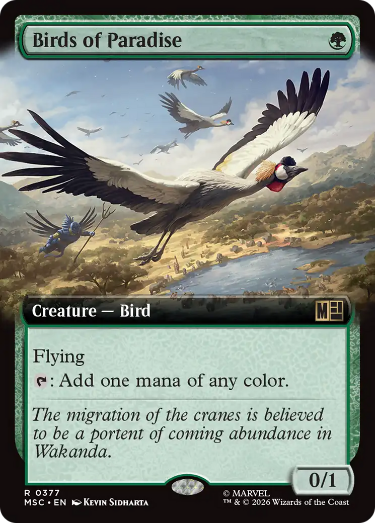 Birds of Paradise (Extended Art) [Marvel Super Heroes Commander] | Deep Dive Games St. Marys