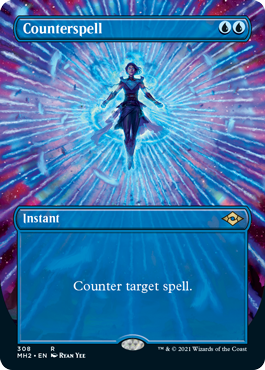 Counterspell (Borderless Alternate Art) [Modern Horizons 2] | Deep Dive Games St. Marys