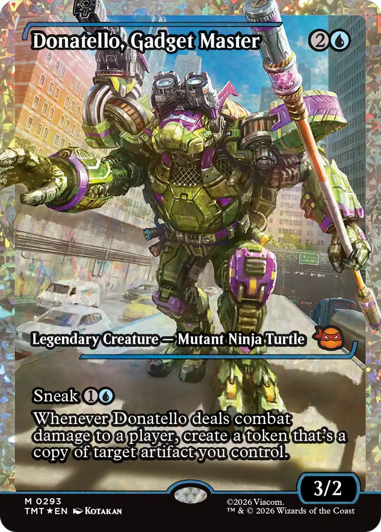 Donatello, Gadget Master (Showcase) (Fracture Foil) [Teenage Mutant Ninja Turtles] | Deep Dive Games St. Marys