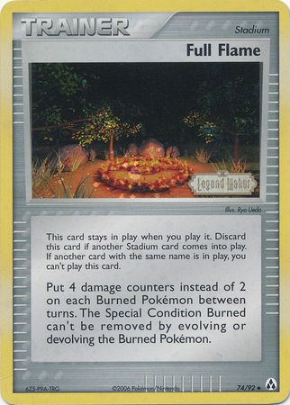 Full Flame (74/92) (Stamped) [EX: Legend Maker] | Deep Dive Games St. Marys