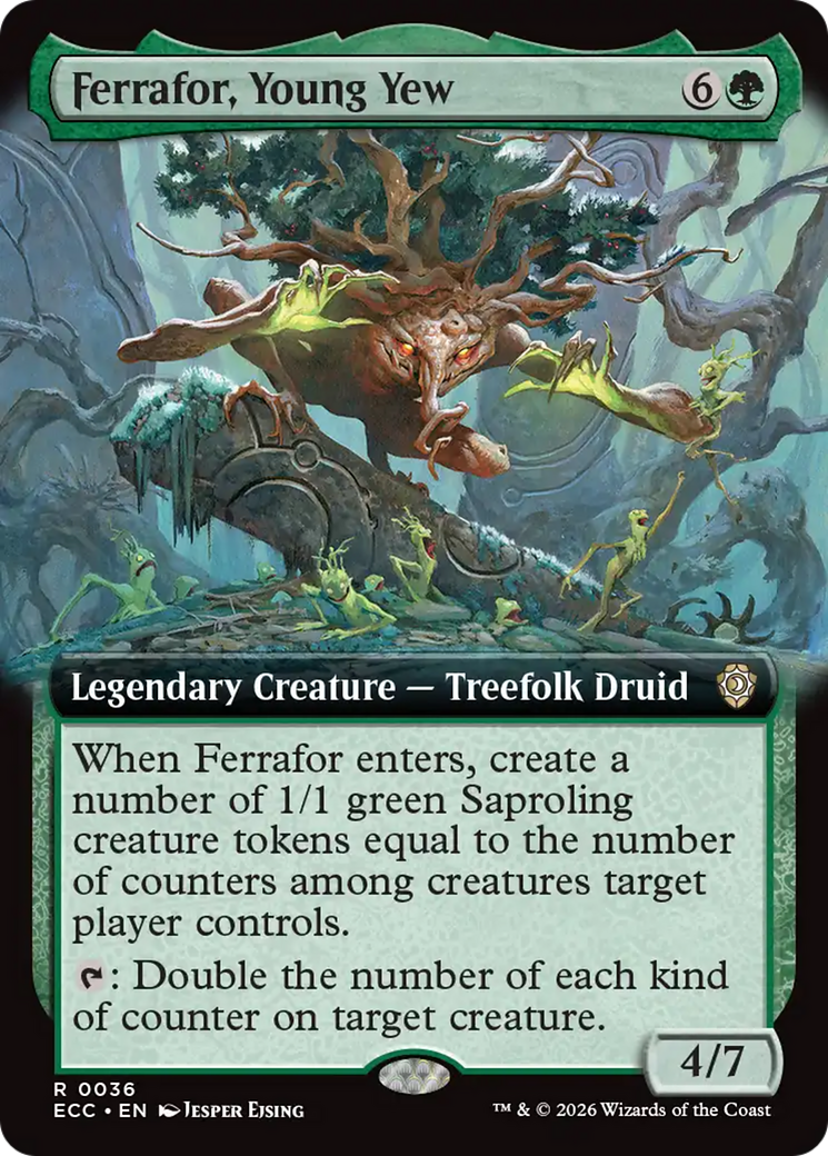 Ferrafor, Young Yew (Extended Art) [Lorwyn Eclipsed Commander] | Deep Dive Games St. Marys