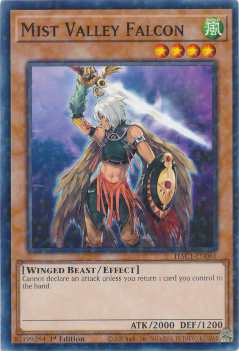 Mist Valley Falcon (Duel Terminal) [HAC1-EN061] Common | Deep Dive Games St. Marys