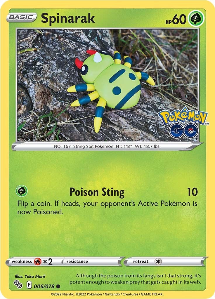Spinarak (006/078) [Pokémon GO] | Deep Dive Games St. Marys