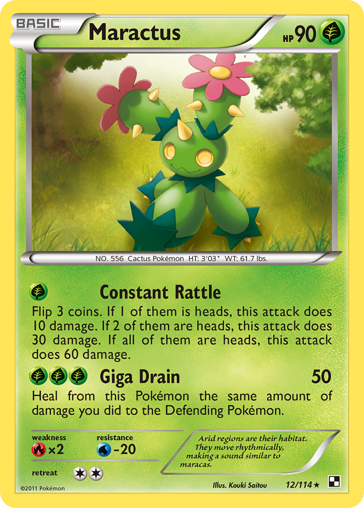 Maractus (12/114) [Black & White: Base Set] | Deep Dive Games St. Marys