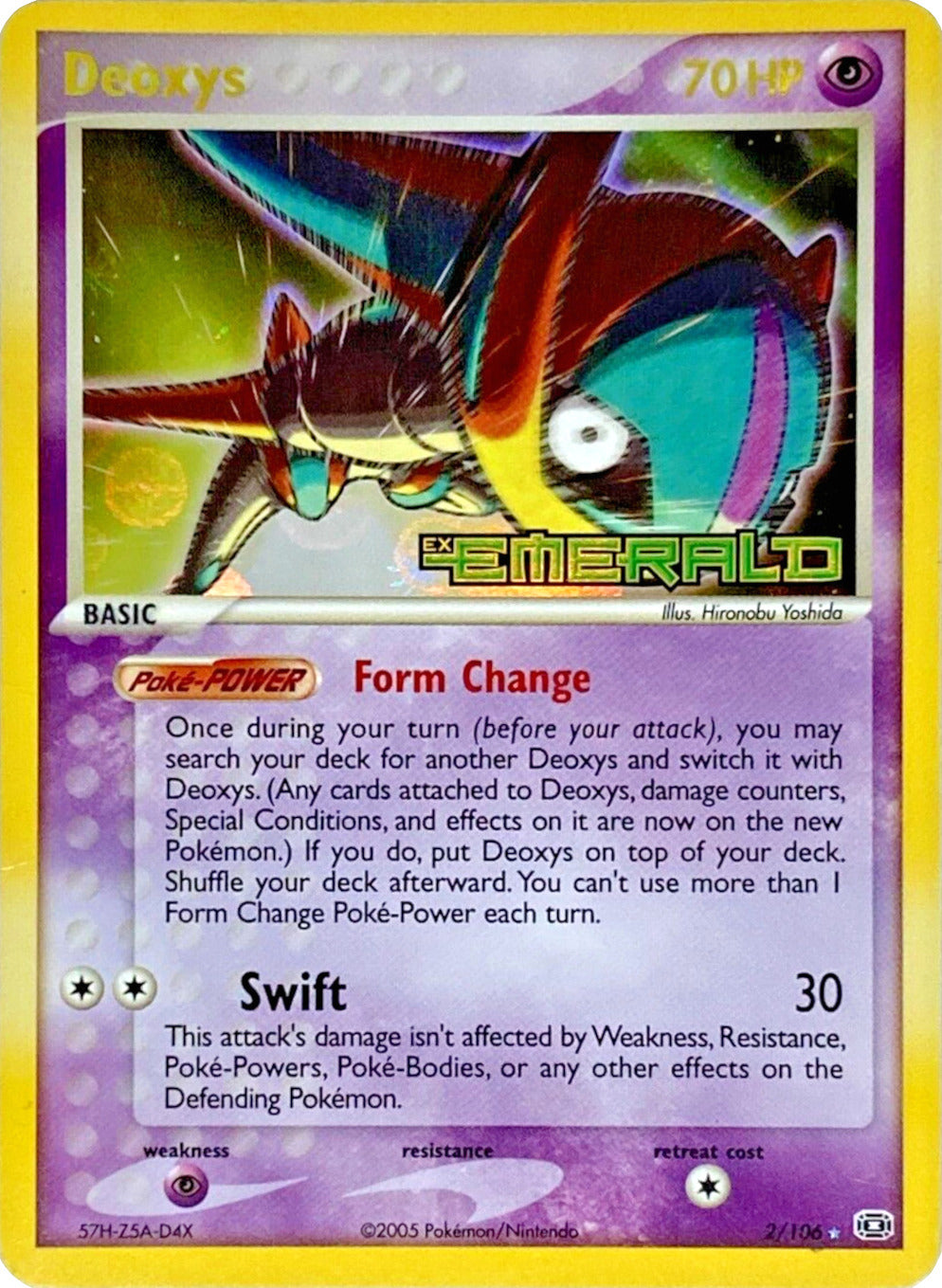 Deoxys (2/106) (Stamped) [EX: Emerald] | Deep Dive Games St. Marys