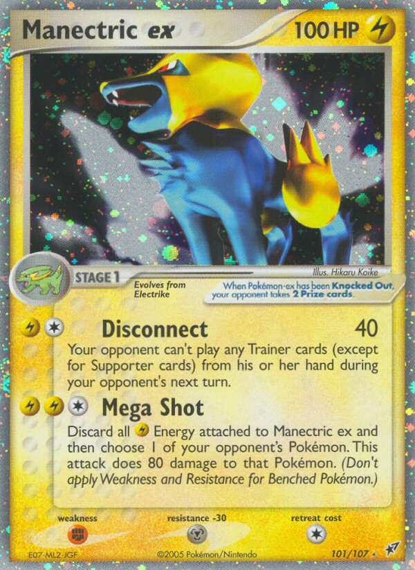 Manectric ex (101/107) [EX: Deoxys] | Deep Dive Games St. Marys