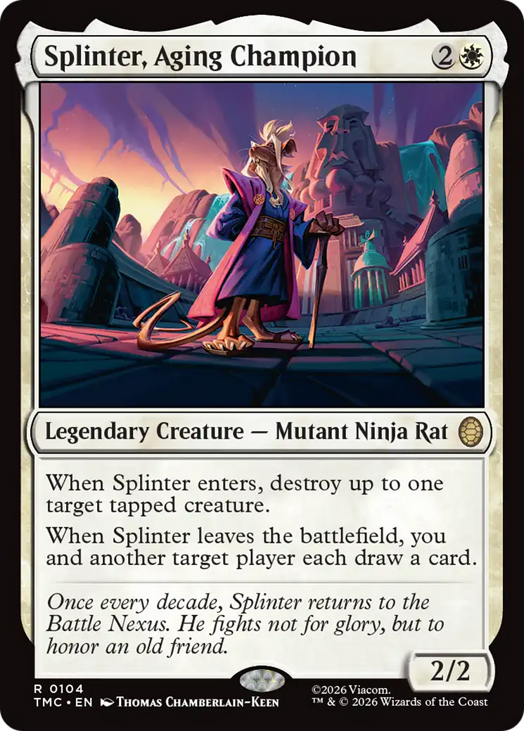 Splinter, Aging Champion [Teenage Mutant Ninja Turtles Commander] | Deep Dive Games St. Marys