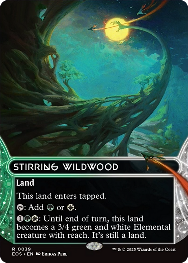Stirring Wildwood (0039) (Borderless) [Edge of Eternities: Stellar Sights] | Deep Dive Games St. Marys