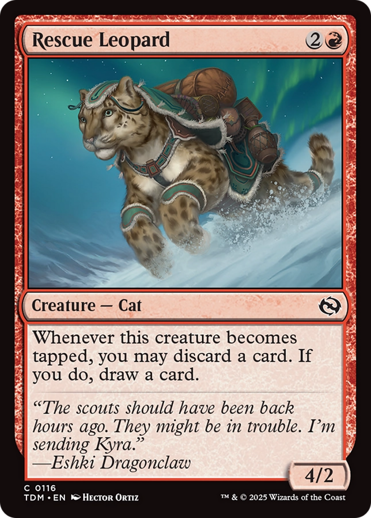 Rescue Leopard [Tarkir: Dragonstorm] | Deep Dive Games St. Marys