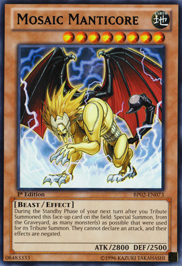 Mosaic Manticore [BP02-EN073] Rare | Deep Dive Games St. Marys