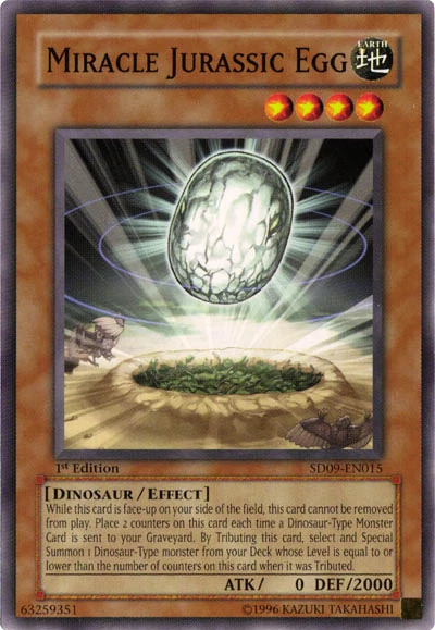 Miracle Jurassic Egg [SD09-EN015] Common | Deep Dive Games St. Marys