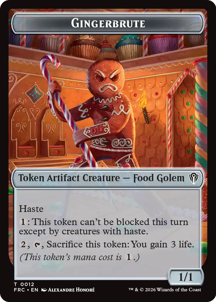 Gingerbrute // Jace Double-Sided Token [Reality Fracture Commander Tokens] | Deep Dive Games St. Marys