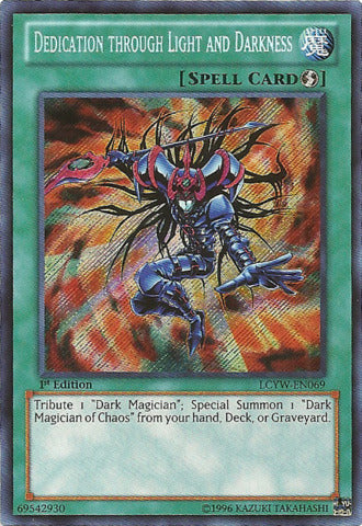 Dedication through Light and Darkness [LCYW-EN069] Secret Rare | Deep Dive Games St. Marys