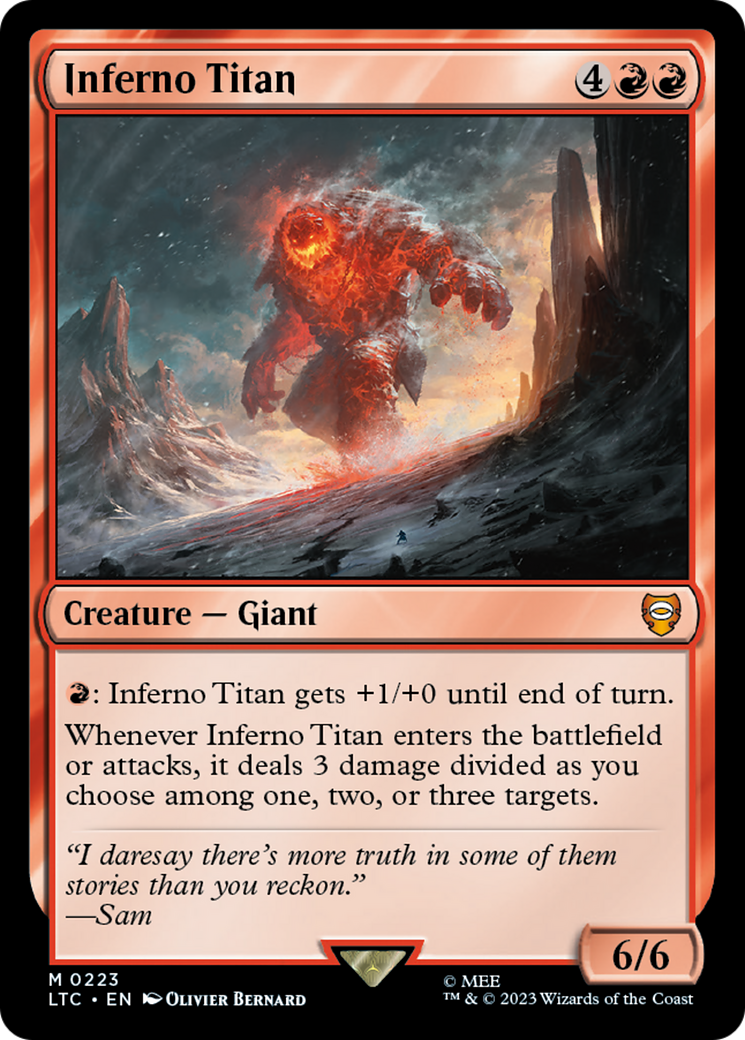Inferno Titan [The Lord of the Rings: Tales of Middle-Earth Commander] | Deep Dive Games St. Marys