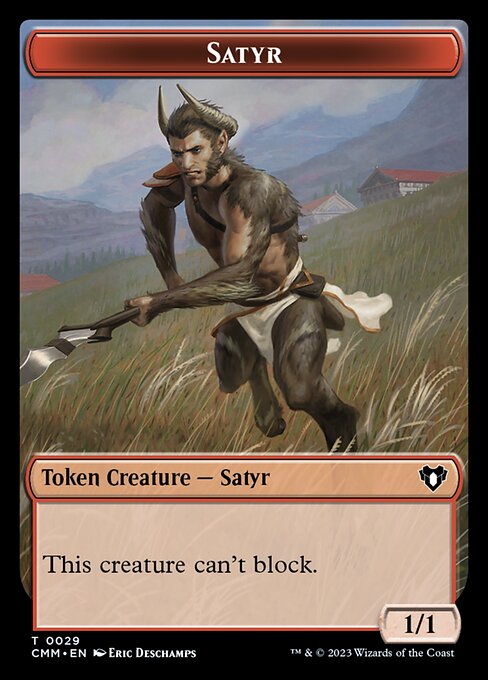Eldrazi Scion // Satyr Double-Sided Token [Commander Masters Tokens] | Deep Dive Games St. Marys