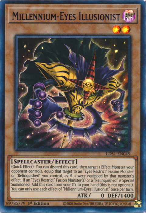 Millennium-Eyes Illusionist (Purple) [LDS1-EN045] Ultra Rare | Deep Dive Games St. Marys